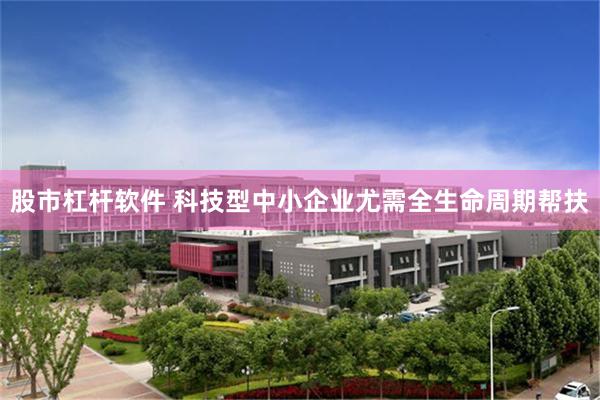 股市杠杆软件 科技型中小企业尤需全生命周期帮扶